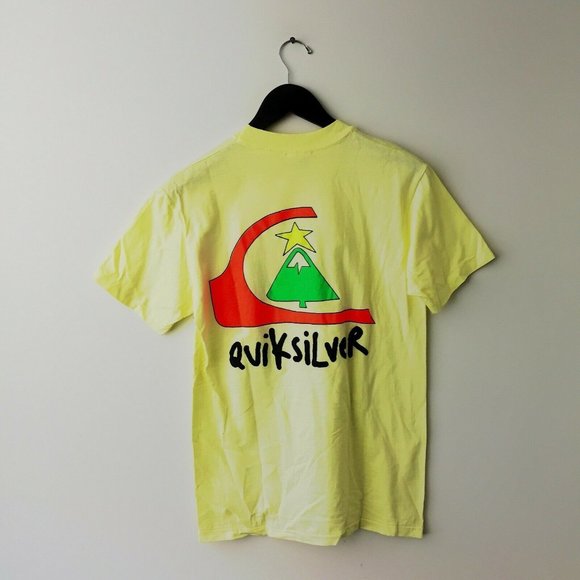 AMERICAN VINTAGE 80s Quiksilver T Shirt Surf M - Picture 7 of 10